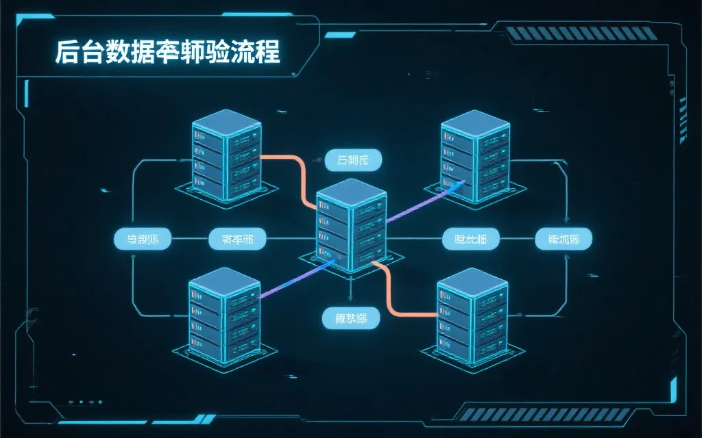 数据后台自动校验流程图